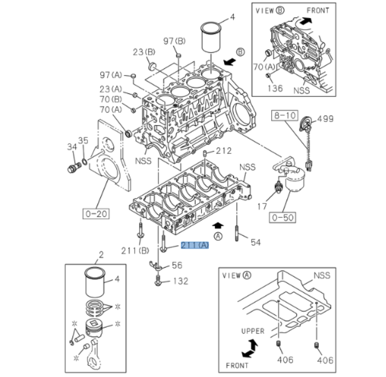 10x Bolt Cranckshaft Case Block SET For ISUZU 4HE1 5.2L 4HE1 4.8L NPR NPR - HD NQR 98 - 10 - GoTrucky