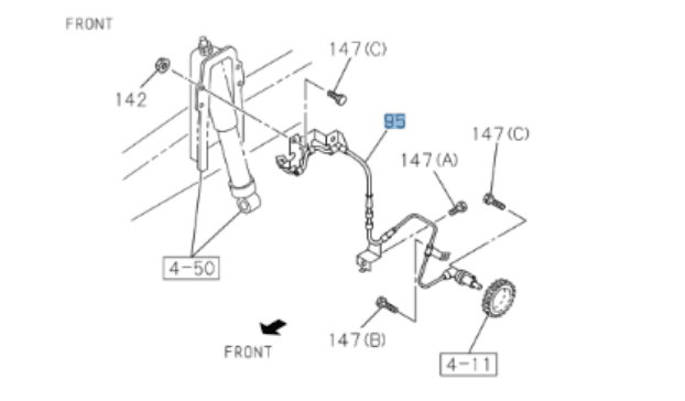 2x ABS Wheel Speed Sensor For ISUZU NPR NPR - HD NRR NQR Front Left + Right 2004 - 2007 - GoTrucky