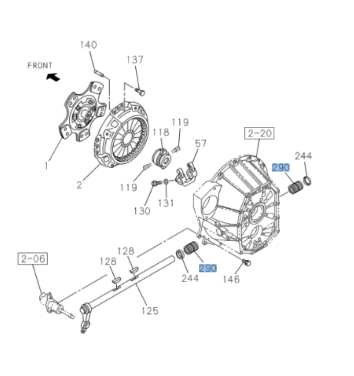 2x Bearing Needle Clutch Shaft + 2 Seal For Isuzu NRR NQR NPR NPR - HD MZZ6 02 - 12 - GoTrucky