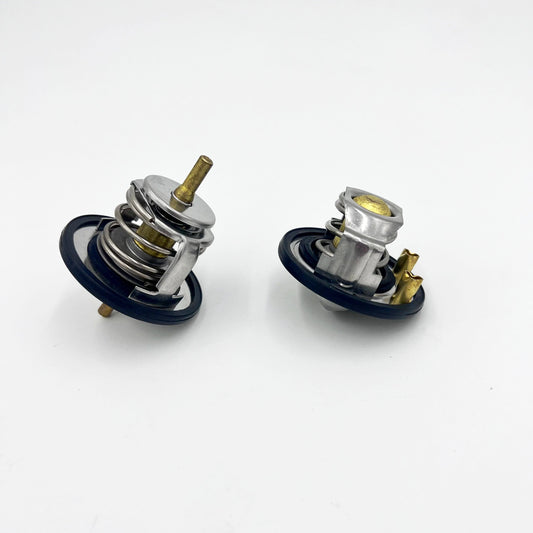 2x Coolant Thermostat 85℃ + 82℃ For ISUZU NPR NQR 4HK1 5.2L 98 - 24 - GoTrucky