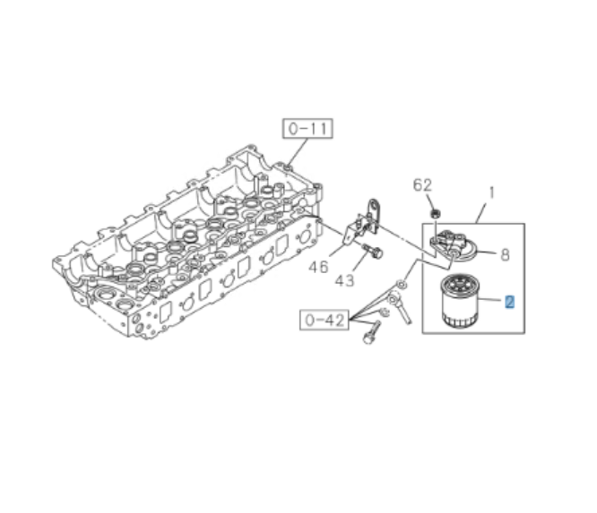 2x Fuel Filter Element For Isuzu NPR NQR NRR FTR FVR 4HE1 4.8L 6HE1 7.1L 89 - 07 - GoTrucky
