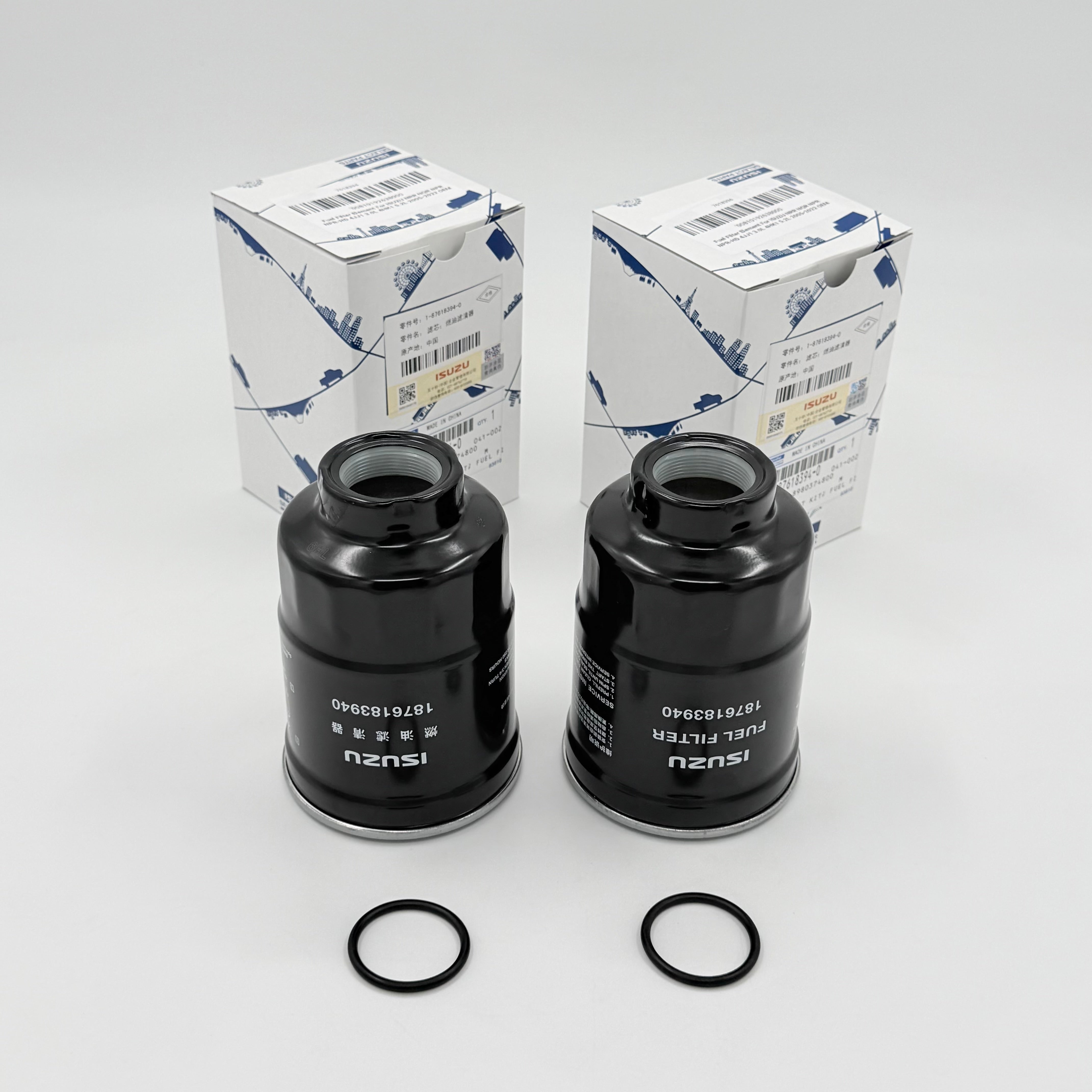 2x Fuel Filter Element For ISUZU NRR NQR NPR NPR-HD 4JJ1 3.0L 4HK1 5.2L 2005-2022 OEM - GoTrucky