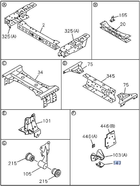 2x Leaf Sub Spring Stop Rubber Buffer for NRR NPR NPR - HD NQR 1986 - 2024 - GoTrucky