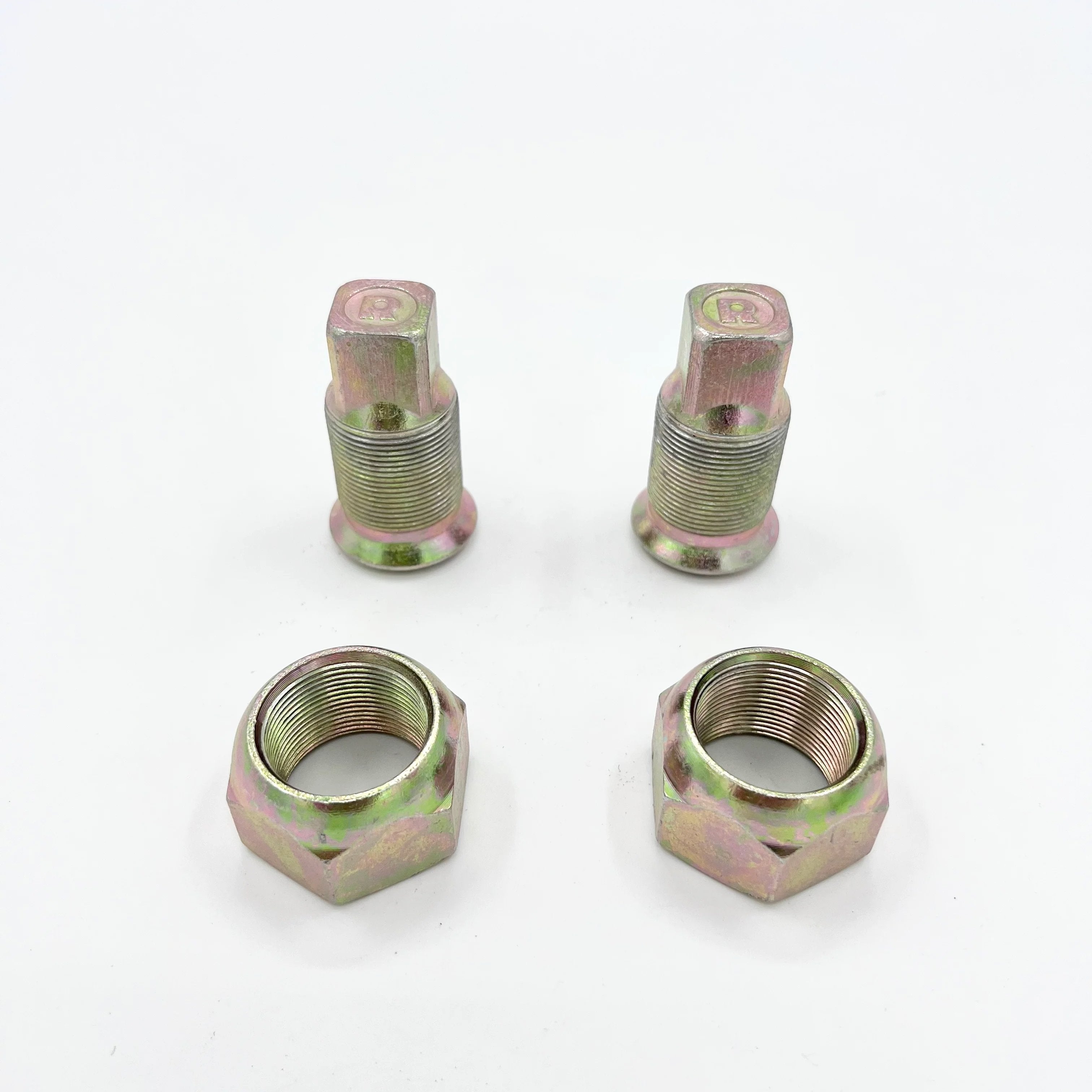 2x Wheel Nut Set Inner + Outer Rear Right Passenger Side for ISUZU NPR NQR NPR - HD NRR 98 - 25 - GoTrucky