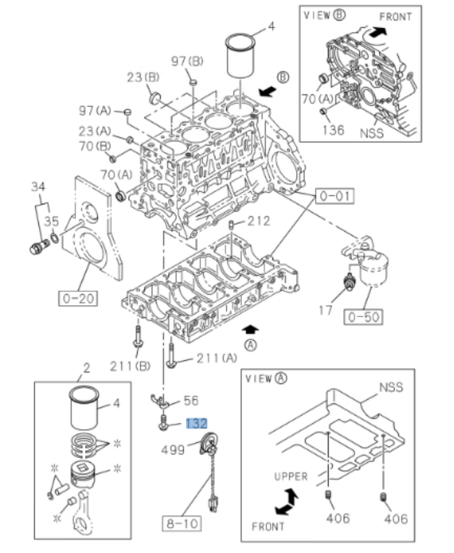 4x Oil Jet Check Valve Cooling Piston For Isuzu NRR NQR NPR - HD 4HK1 5.2L 4HE1 4.8L 95 - 24 - GoTrucky
