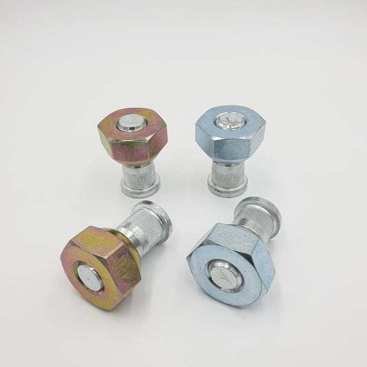 4x Wheel Nut + Stud Front 2 Right + 2 Left for ISUZU NPR NQR NPR - HD NRR 98 - 25 - GoTrucky