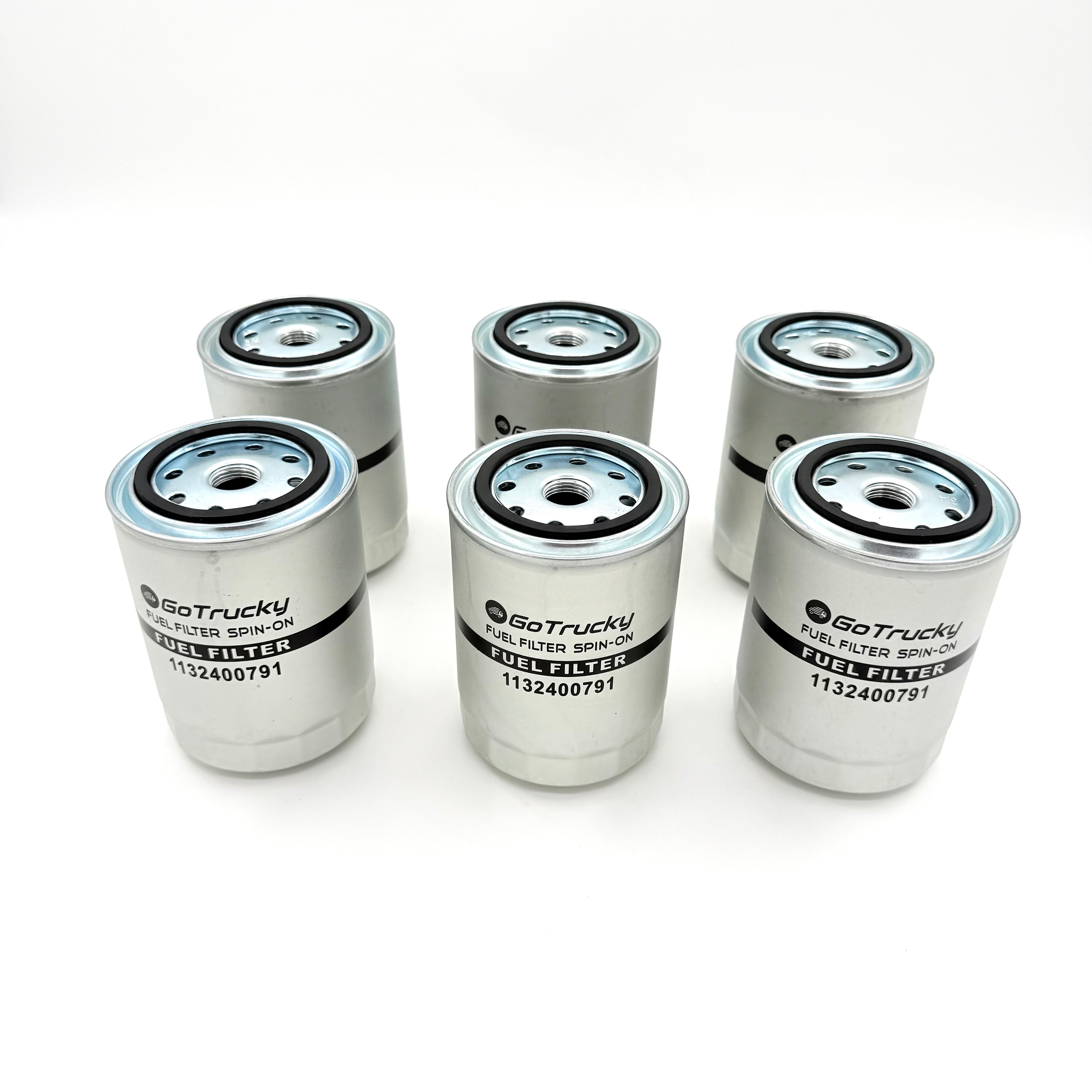 6x Fuel Filter Element For Isuzu NPR NQR NRR FTR FVR 4HE1 4.8L 6HE1 7.1L 89 - 07 - GoTrucky