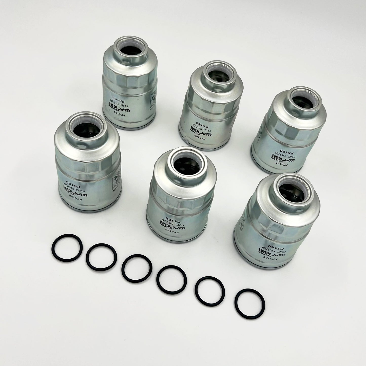 6x Fuel Filter Element For ISUZU NRR NQR NPR NPR - HD 4JJ1 3.0L 4HK1 5.2L 05 - 22 - GoTrucky