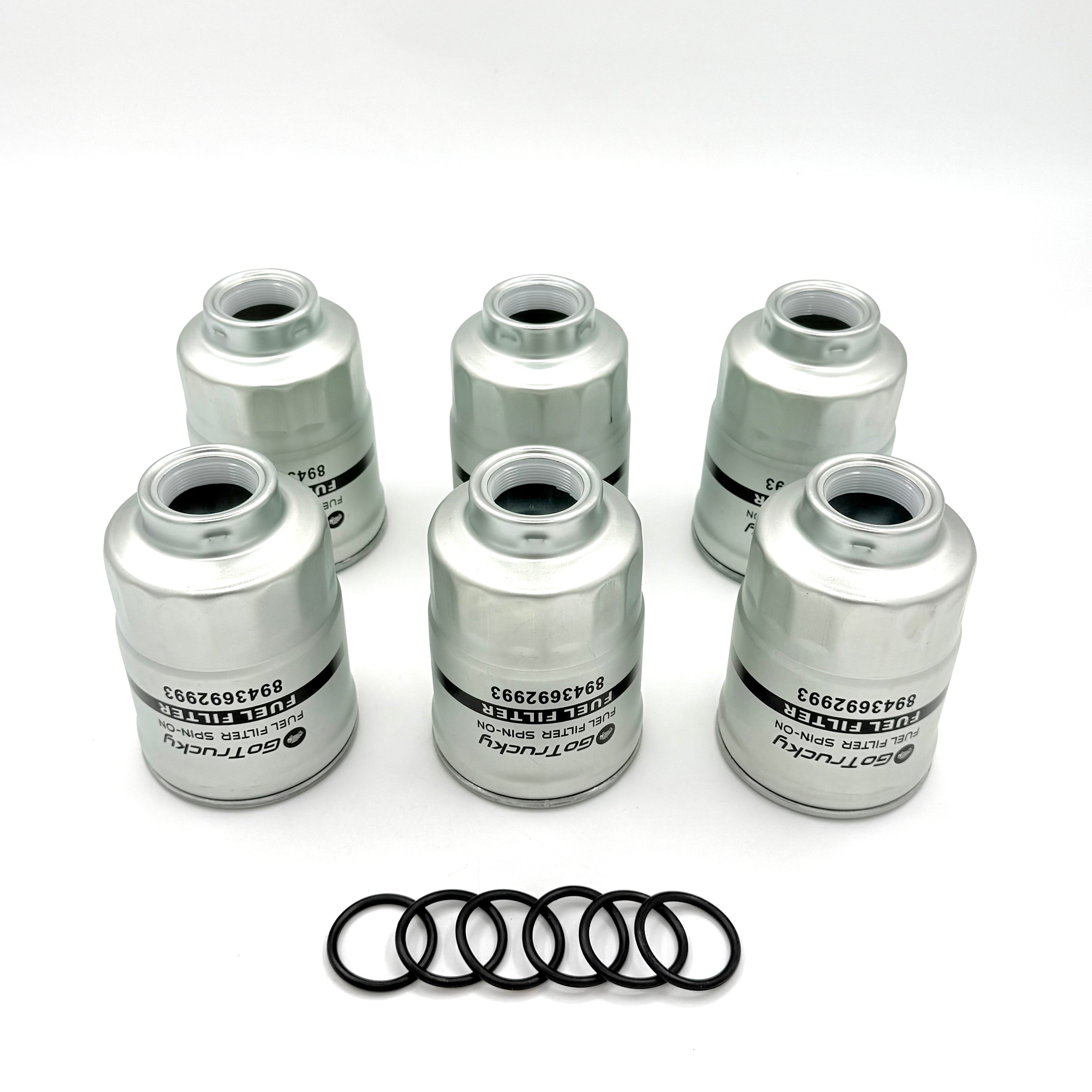 6x Fuel Filter Element For ISUZU NRR NQR NPR NPR - HD 4JJ1 3.0L 4HK1 5.2L 05 - 22 - GoTrucky