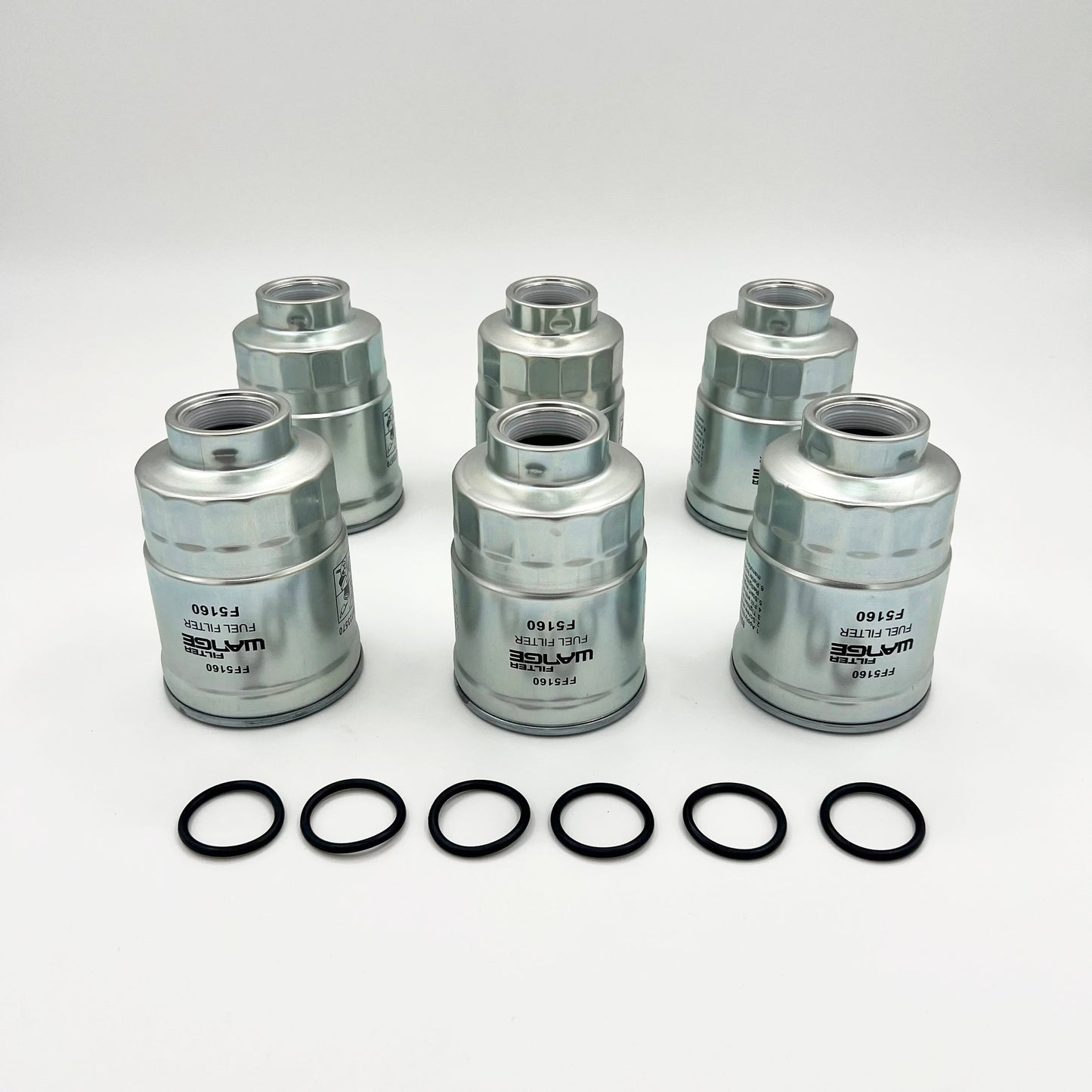 6x Fuel Filter Element For ISUZU NRR NQR NPR NPR - HD 4JJ1 3.0L 4HK1 5.2L 05 - 22 - GoTrucky