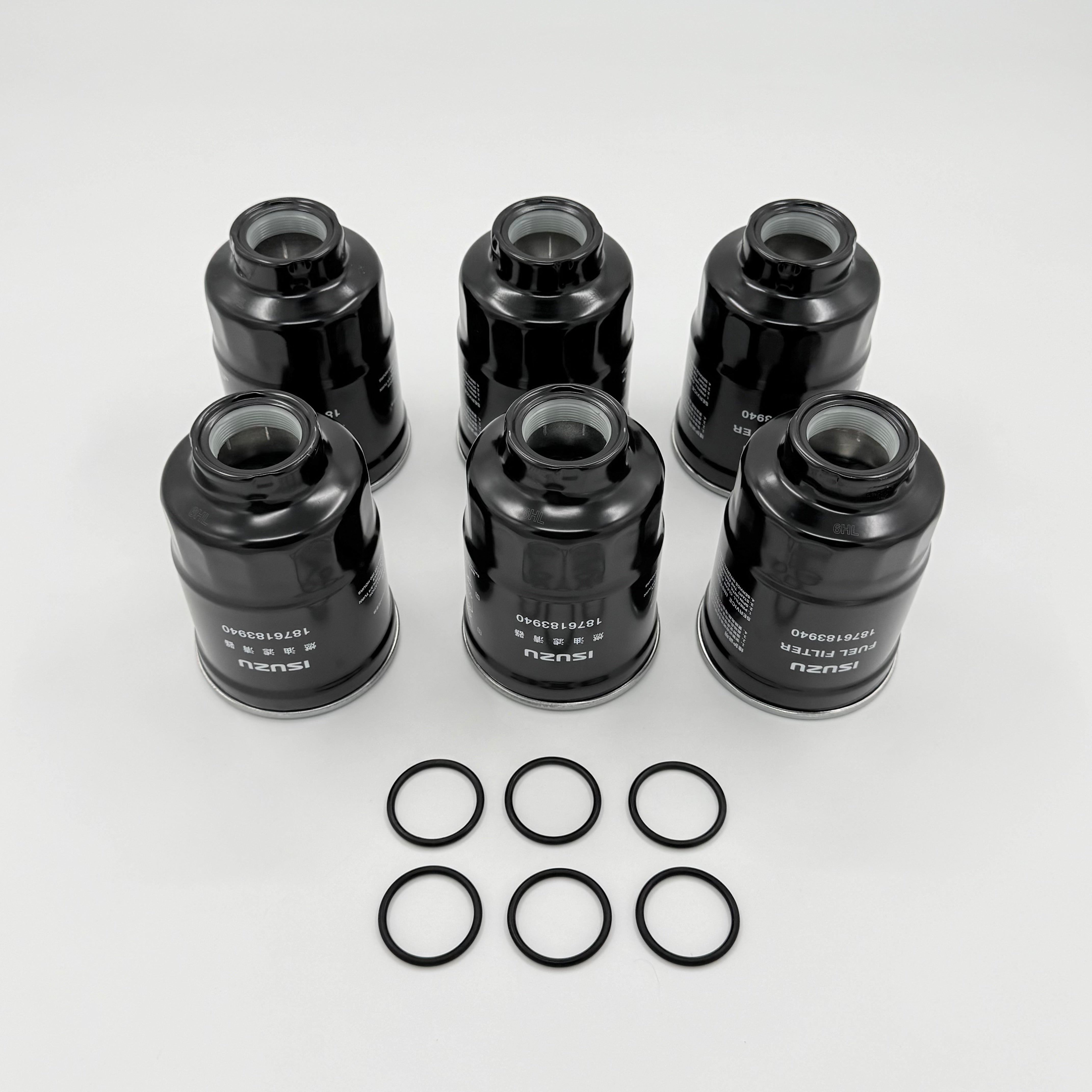 6x Fuel Filter Element For ISUZU NRR NQR NPR NPR-HD 4JJ1 3.0L 4HK1 5.2L 2005-2022 OEM - GoTrucky