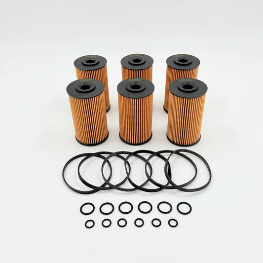 6x Fuel Filter Element Kit For Isuzu NPR NQR NPR - HD 4HK1 5.2L 10 - 25 OEM - GoTrucky