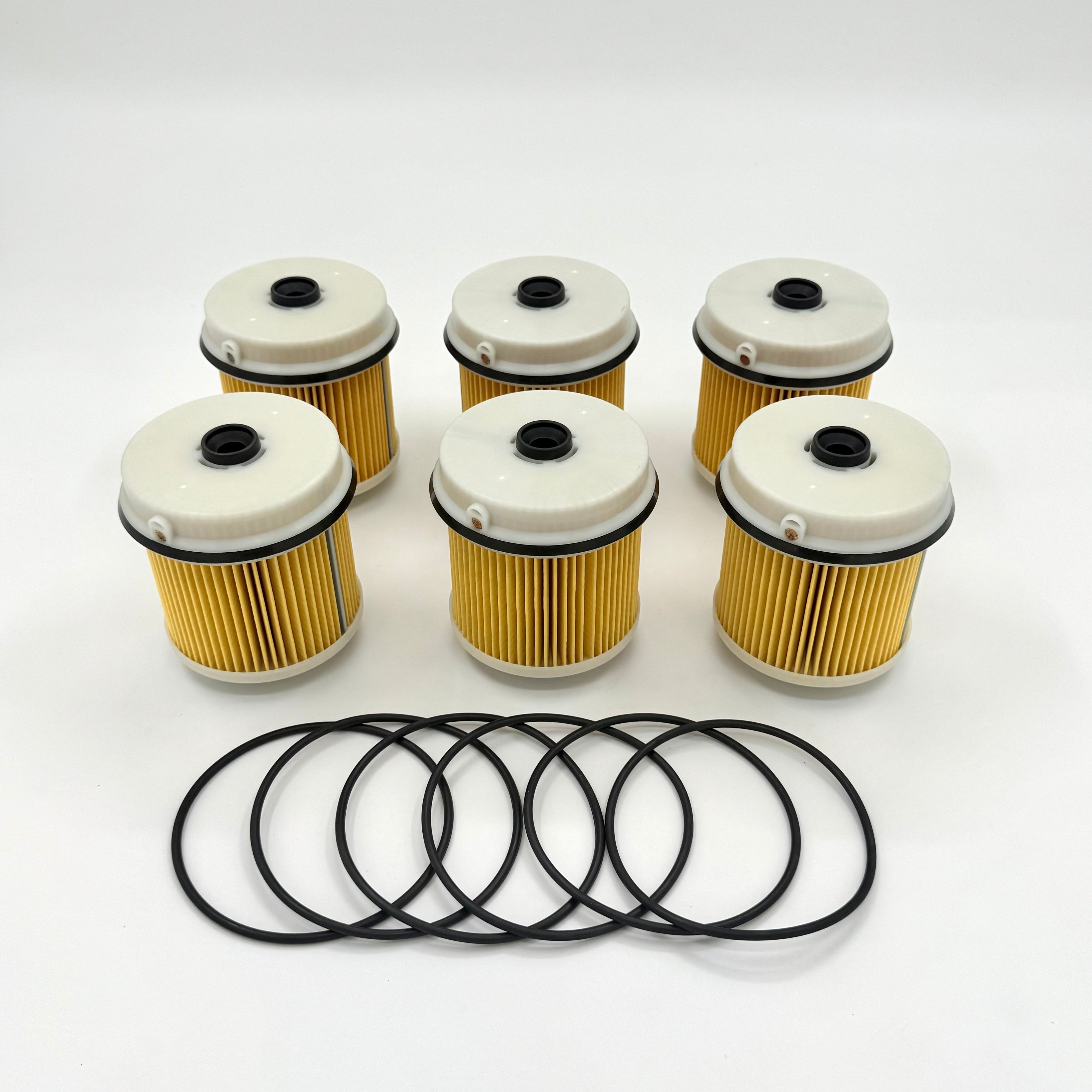 6x Fuel Filter Element OEM for ISUZU NPR NQR NPR - HD 4JJ1 3.0 4HK1 5.2L 07 - 19 - GoTrucky