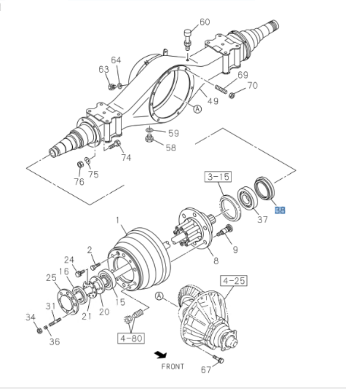 2x Oil Seal Rear Wheel Inner For Isuzu NQR NPR-HD NPR 4HK1 5.2L 4HE1 4.8L 4JJ1