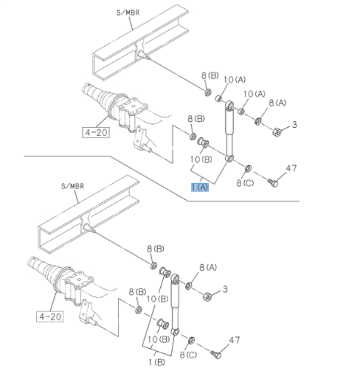 2x Shock Absorber Rear For ISUZU NQR NRR NPR NPR-HD 4HK1 5.2L 4JJ1 3.0L 08-24