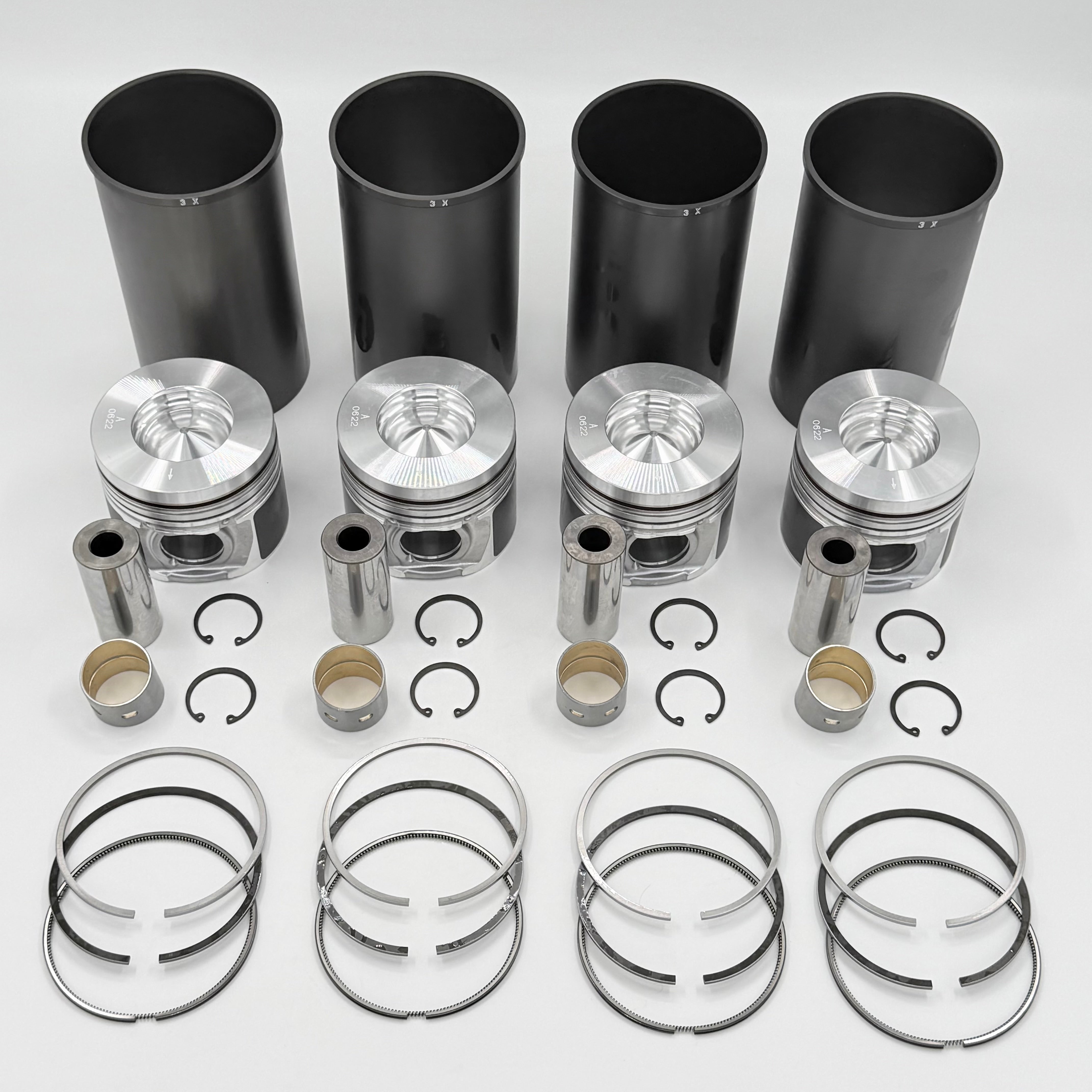 Liner Piston Kit (For 4 Cylinders) For Isuzu NPR NPR-HD NQR 4HK1 5.2L 2004-2009 OEM
