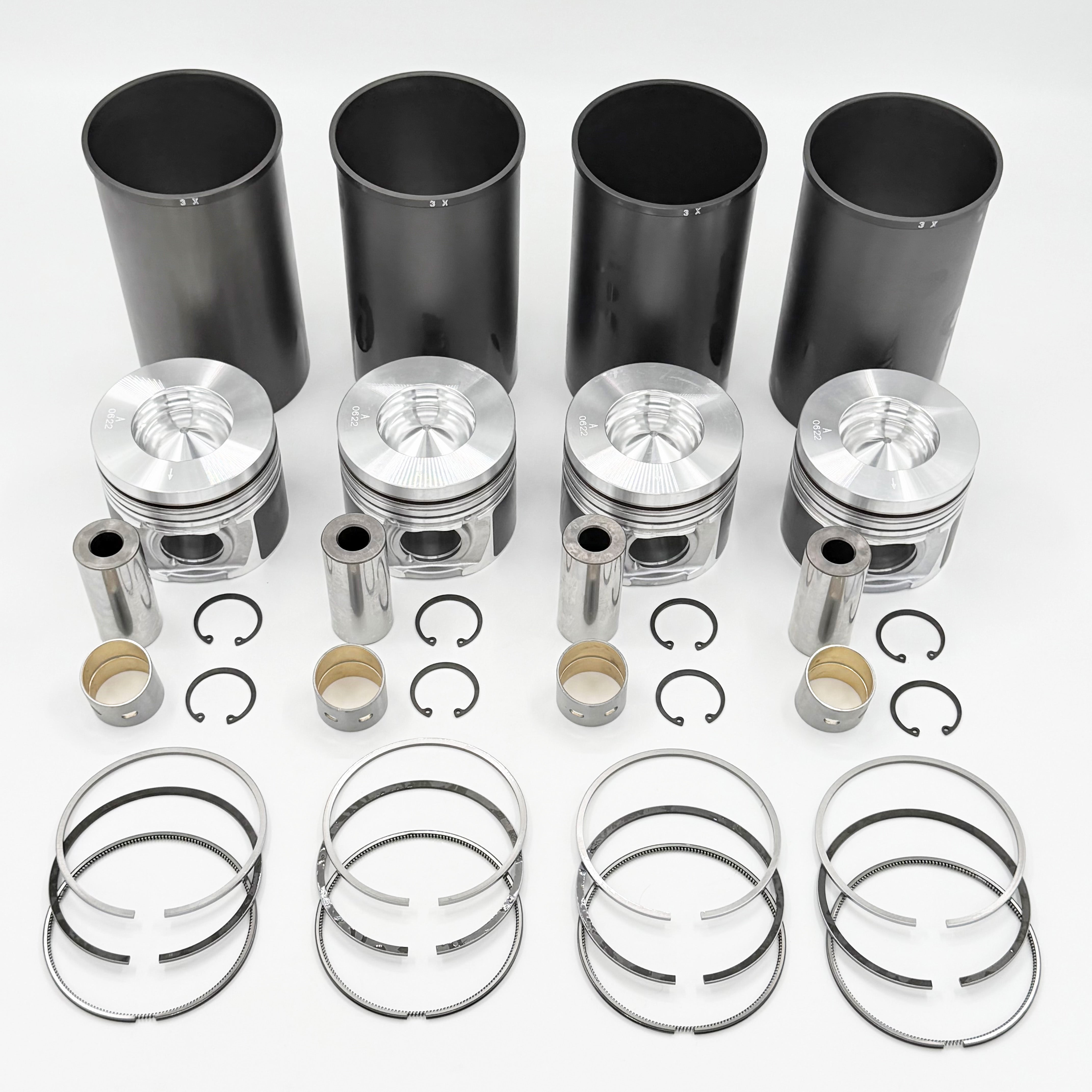 Liner Piston Kit (For 4 Cylinders) For Isuzu NPR NPR-HD NQR 4HK1 5.2L 2004-2009 OEM
