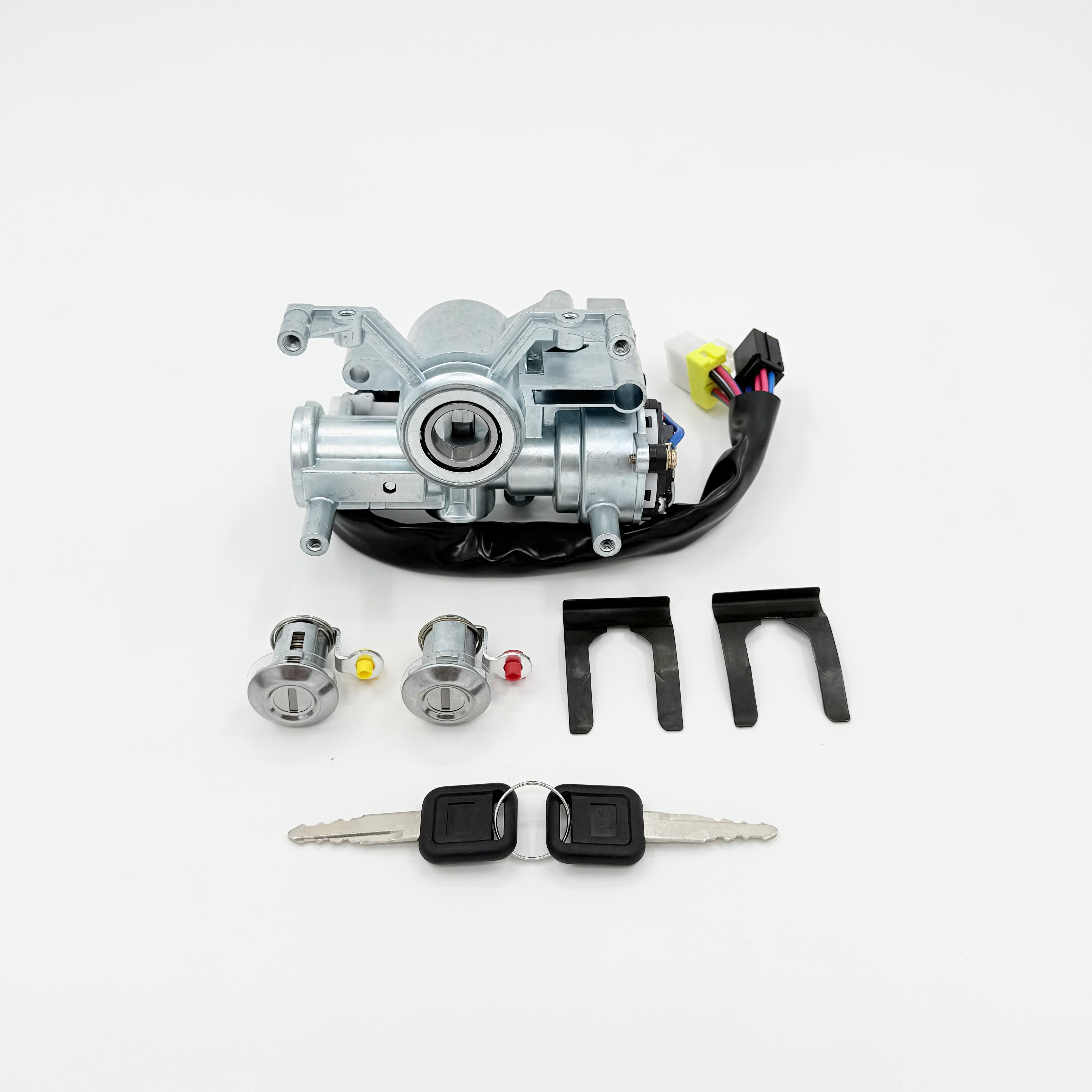 Ignition Switch + Door Lock Cylinder SET For Isuzu NPR NQR NRR 4HK1 5.2L 4HE1 4.8L 1995-2007
