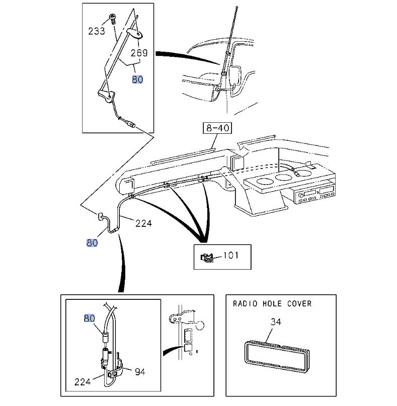 Antenna For ISUZU NPR NQR NPR - HD NRR 1995 - 2007 - GoTrucky