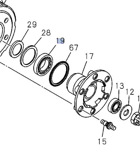 Bearing Hub Front Wheel Axle Inner for ISUZU NPR NPR - HD NQR 95 - 24 LTLT - GoTrucky