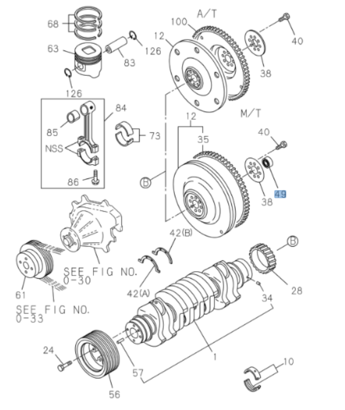 Bearing Pilot For Isuzu NPR NRR NPR - HD NQR 4HK1 5.2L 4HE1 4.8L MBP6 MZZ6 98 - 13 - GoTrucky