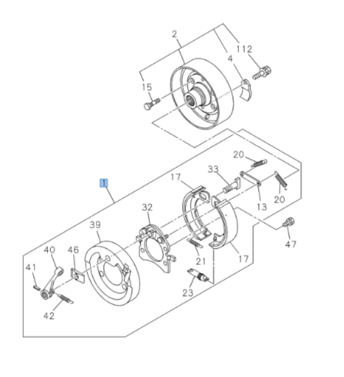 Brake Assembly Center Parking For Isuzu NRR NQR NPR 4HK1 5.2L 4HE1 4.8L 1998 - 2018 - GoTrucky