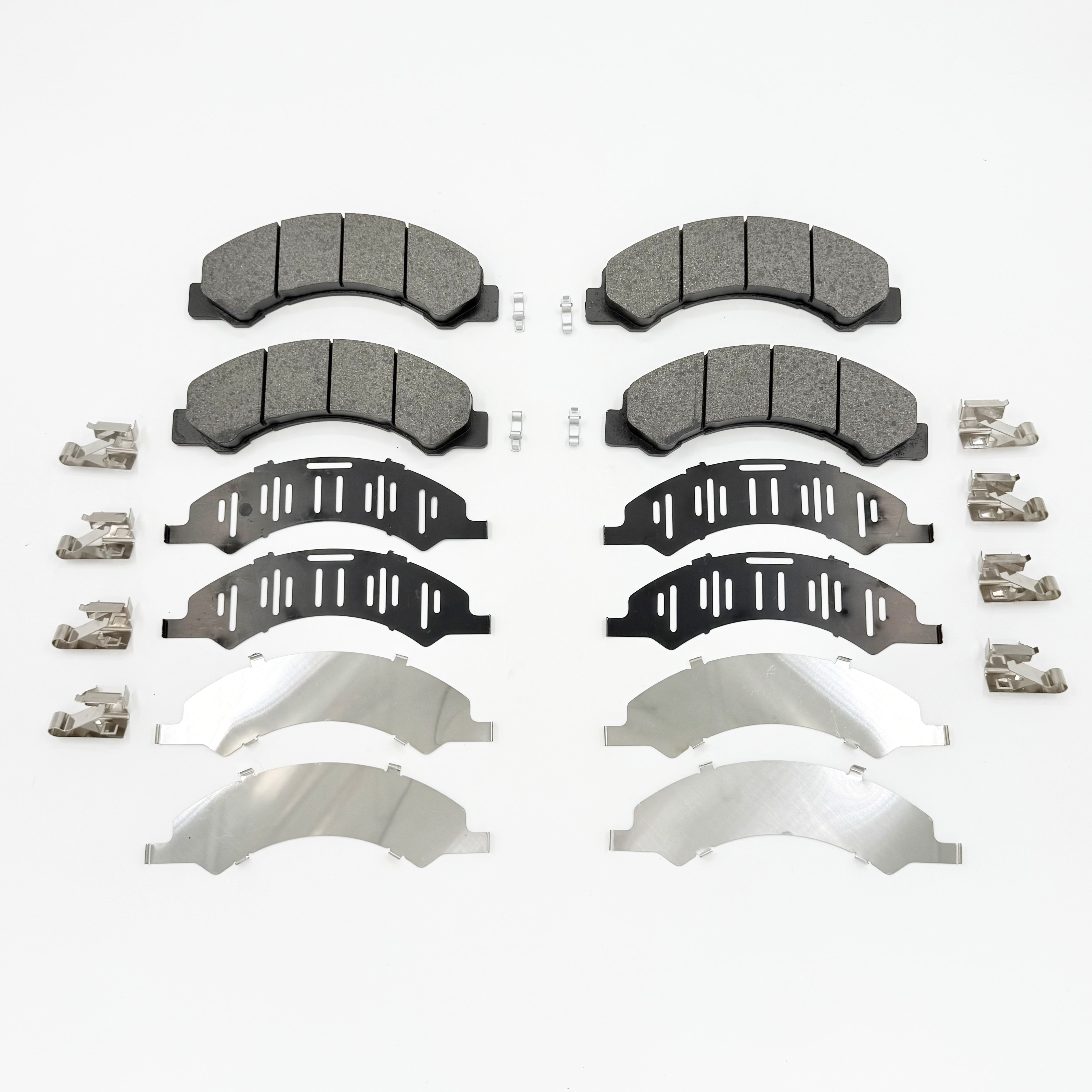 Brake Pads Front Rear For Isuzu NPR NPR-HD NPR-XD WHEEL 16'' 4HE1 4.8L 4JJ1 3.0L 4HK1 5.2L GAS 1998-2025 - GoTrucky