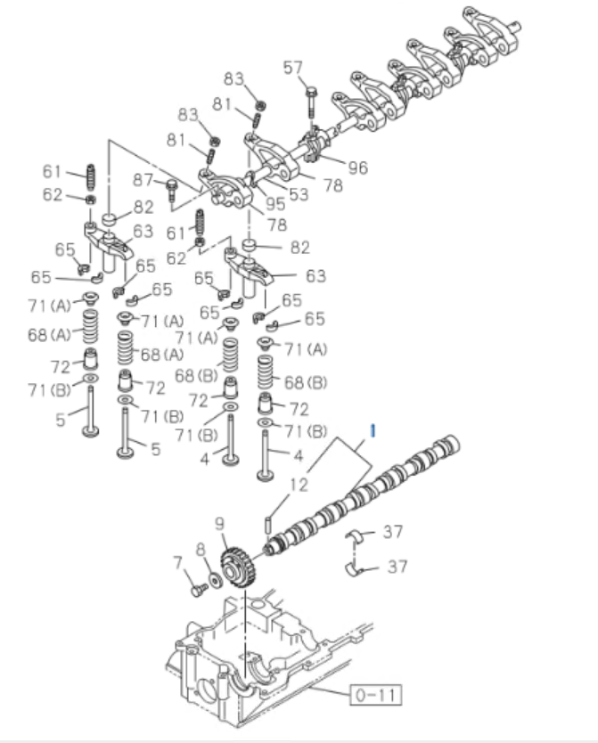 Camshaft For Isuzu NRR NPR NPR - HD NQR 4HK1 5.2L 04 - 10 - GoTrucky