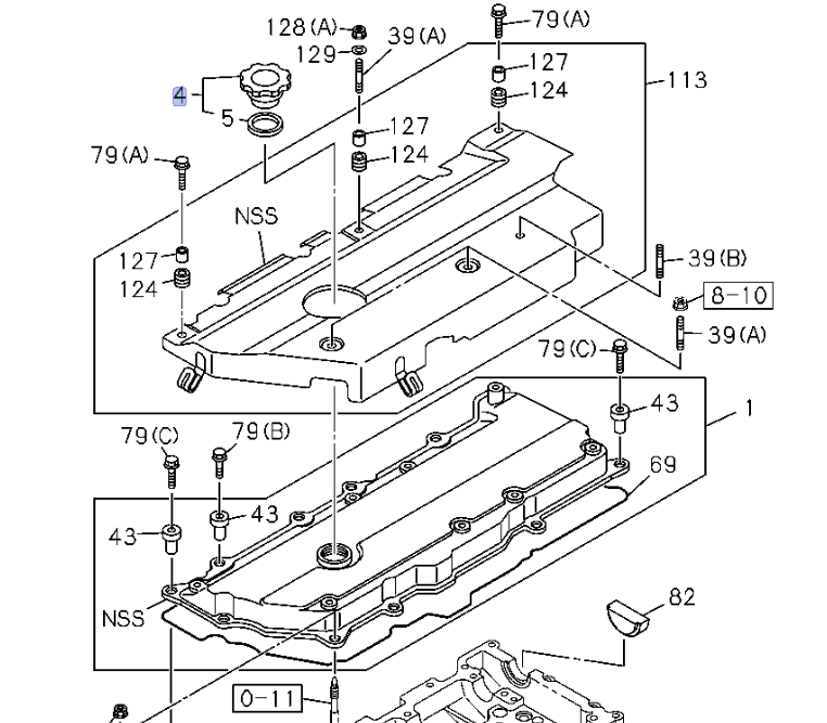 Cap Engine Oil Filler for ISUZU NPR NQR NRR NPR - HD 4HE1 4JJ1 4HK1 98 - 24 - GoTrucky