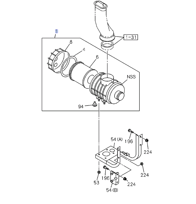 Cleaner Asm Air Filter Box OEM for ISUZU NPR NQR 4JJ1 3.0L 4HK1 5.2L 4JJ1 07 - 16 - GoTrucky