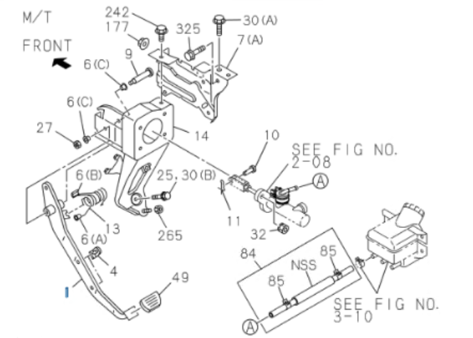 Clutch Pedal Assembly For ISUZU NRR NQR NPR NPR - HD 95 - 04 - GoTrucky