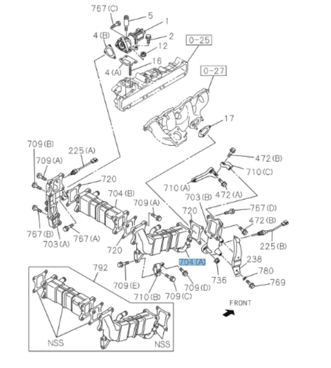 Cooler EGR Assembly A + Gaskets For ISUZU NPR NPR - HD NQR NRR 4HK1 5.2L 2007 - 2010 - GoTrucky