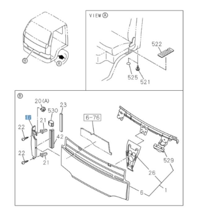 Corner Panel Front Right Passenger Side For Isuzu NPR NQR NPR - HD NRR 1998 - 2004 - GoTrucky