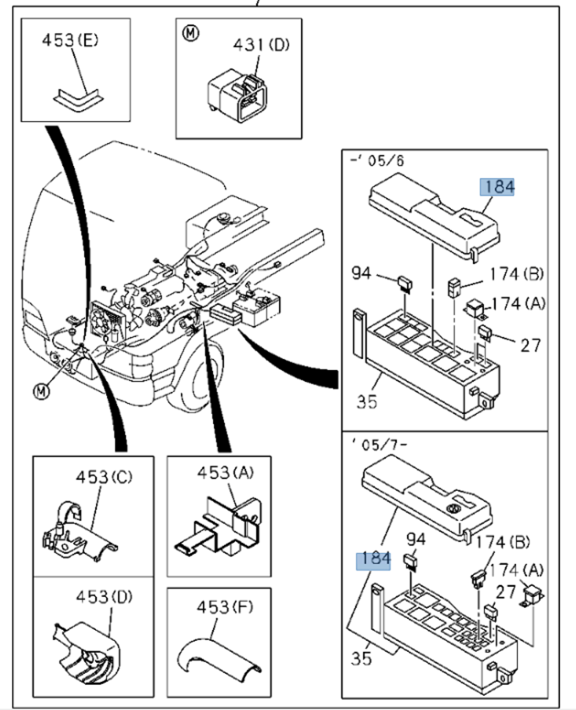 Cover Fuse Relay Box For ISUZU NPR NQR NRR NPR - HD 4HE1 4.8L 4HK1 5.2L 94 - 07 - GoTrucky