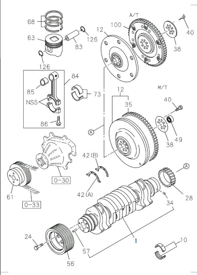 Crankshaft For Isuzu NPR NPR-HD NQR NRR 4HK1 5.2L 4HE1 4.8L 1998-2010 OEM - GoTrucky