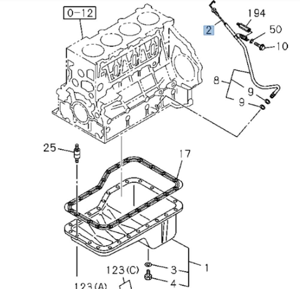 Dipstick Gauge Oil Level For ISUZU NRR NPR NPR - HD NQR 79 cm (31,1in) 01 - 07 - GoTrucky