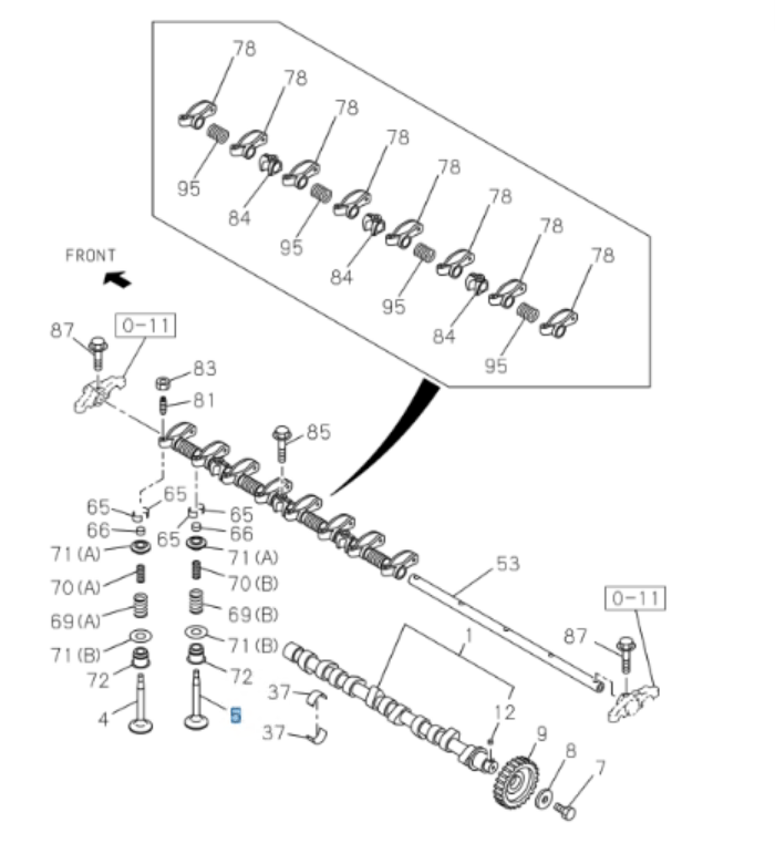 Engine Valve Exhaust for ISUZU NQR NRR NPR NPR - HD 4HE1 4.8L 98 - 04 - GoTrucky