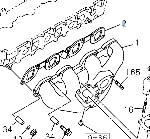 Exhaust Manifold Gasket to Head for ISUZU NPR NQR 4HE1 4.8L 4HK1 5.2L 98 - 11 - GoTrucky