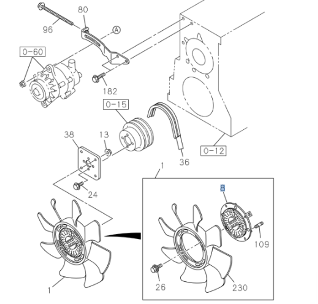 Fan Clutch for ISUZU NRR NPR NPR - HD NQR 4HK1 5.2L 04 - 07 - GoTrucky
