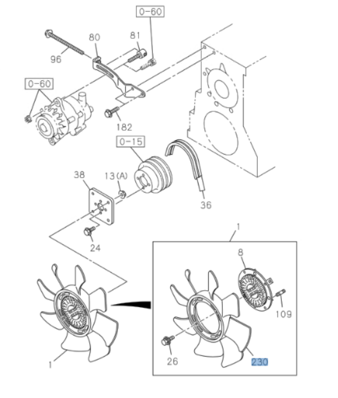 Fan Cooling Blade For Isuzu NRR NQR NPR - HD NPR 4HK1 5.2L 04 - 24 - GoTrucky