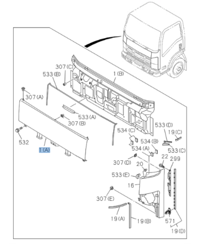 Front Panel For Isuzu NPR NPR - HD NQR NRR 2008 - 2025 - GoTrucky