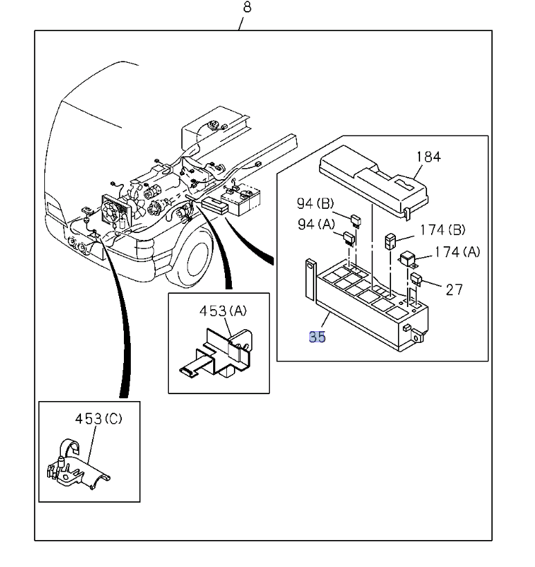 Fuse Relay Box + Cover for ISUZU NPR NQR NPR - HD NRR 94 - 07 - GoTrucky
