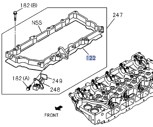 Gasket Valve Cover Lower For ISUZU NRR NQR NPR - HD 4HK1 5.2L 04 - 25 - GoTrucky