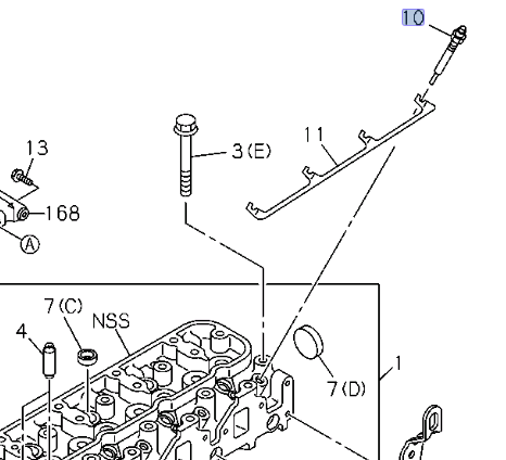 Glow Plug For ISUZU NPR NQR NPR - HD 4GB1 4HE1 4.8L 86 - 04 - GoTrucky