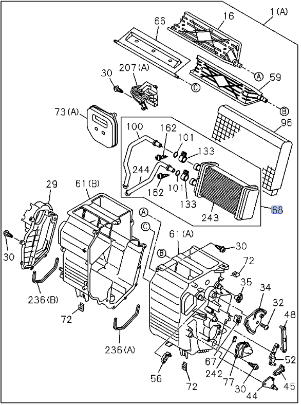 Heater Core for ISUZU NRR NPR NPR - HD NQR 4HK1 5.2L 4JJ1 3.0L 6.0L 07 - 24 - GoTrucky