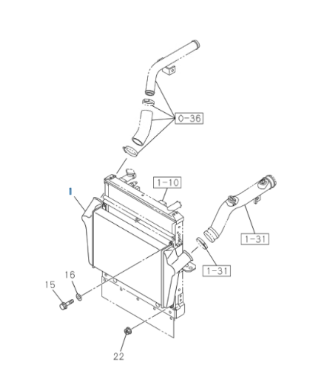 Intercooler NRR NQR NPR NPR - HD 5.2L 2007 - 2010 OEM - GoTrucky