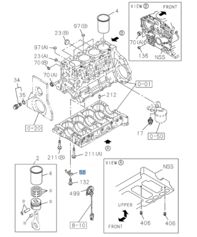 Jet Piston Cooler For Isuzu NPR NPR - HD NQR NRR 4HK1 5.2L 6HK1 7.8L 04 - 10 - GoTrucky
