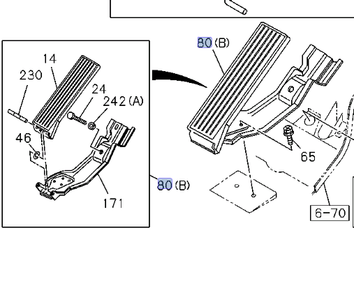 Link Asm Engine Control Accelerator Pedal for ISUZU NPR NPR - HD NQR NRR 94 - 08 - GoTrucky