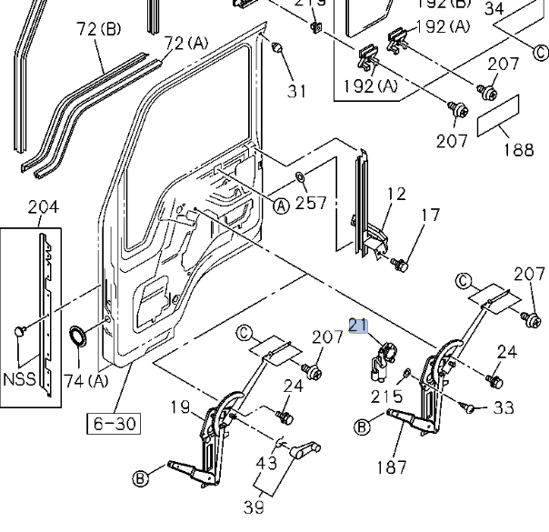 Motor Power Window Regulator Left Driver Side for ISUZU NRR NPR NPR - HD NQR 00 - 07 - GoTrucky
