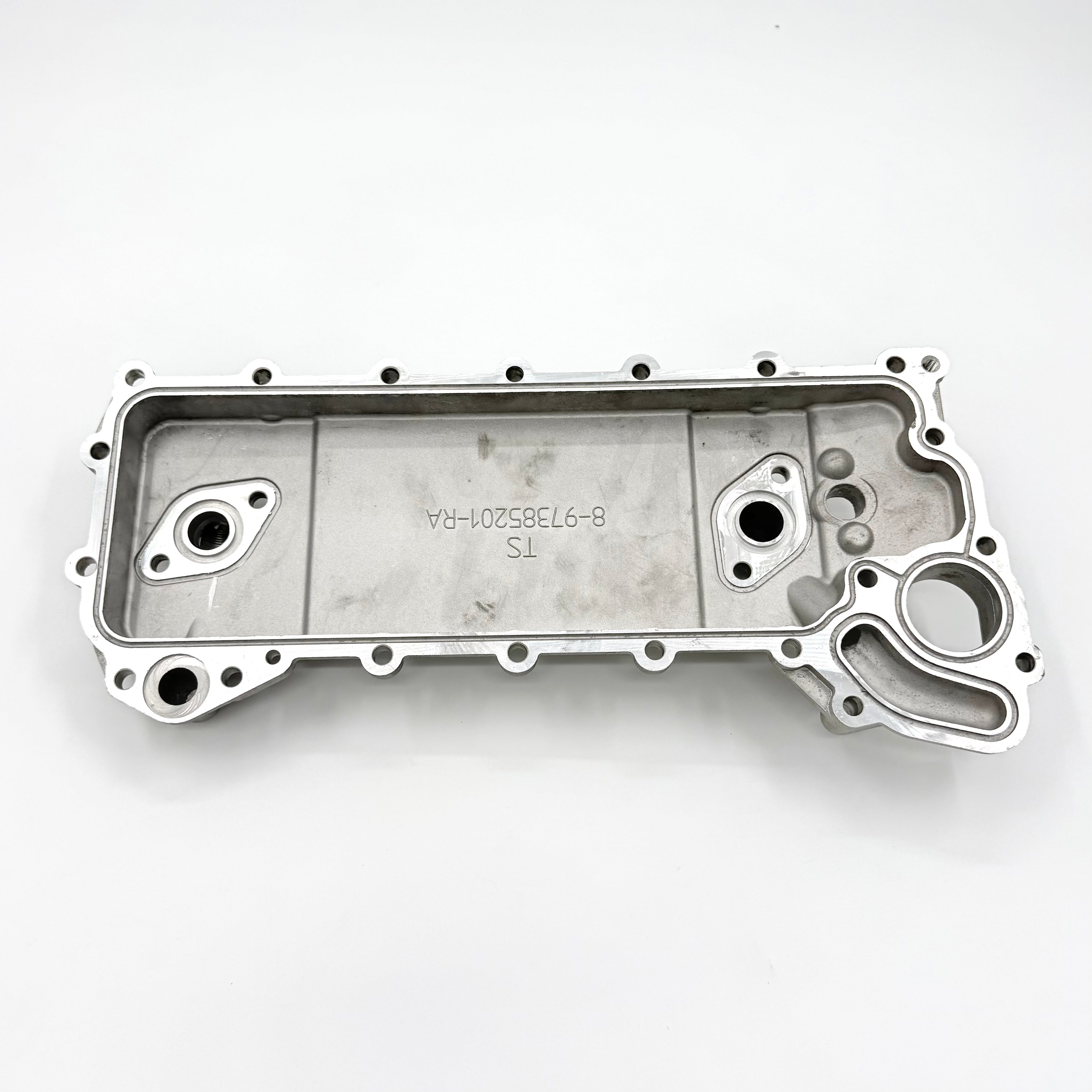 Oil Cooler Core + Cover + Gasket Set for ISUZU NPR NQR NPR-HD 4HE1 4.8L 1998-2004 - GoTrucky
